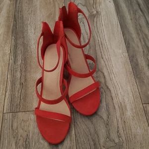 Fiery red heels